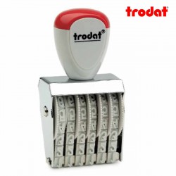Sello numerador manual 4 mm 6 dígitos Trodat classic 1546