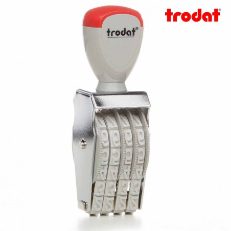 Sello numerador manual 9 mm 4 dígitos Trodat classic 1594