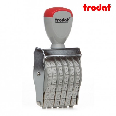 Sello numerador manual 9 mm 6 dígitos Trodat classic 1596