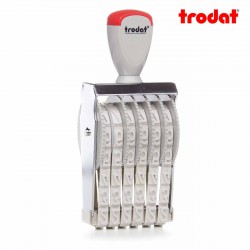 Sello numerador manual 12 mm 6 dígitos Trodat classic 15126