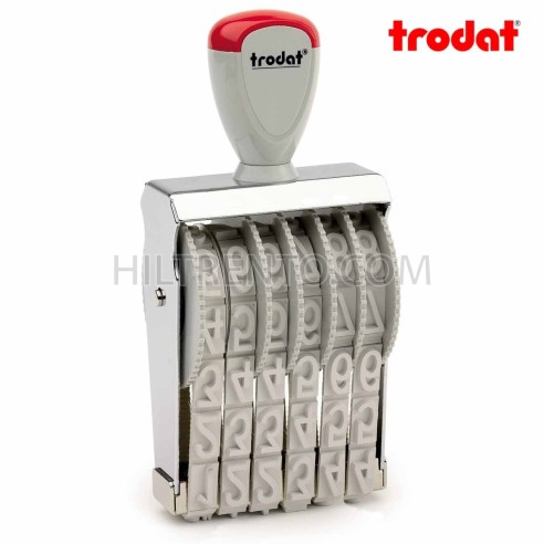Sello numerador manual 15 mm 6 dígitos Trodat classic 15156