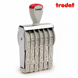 Sello numerador manual 18 mm 6 dígitos Trodat classic 15186