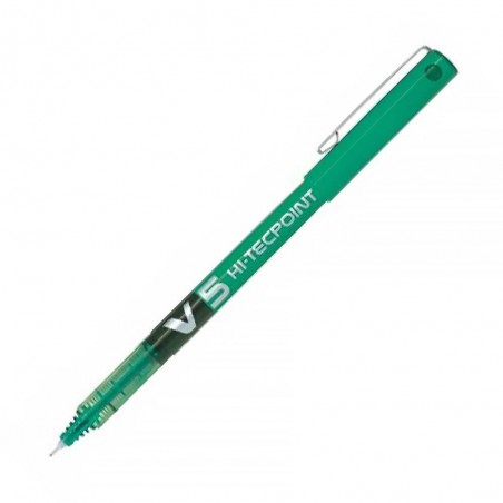Bolígrafo PILOT V5 Verde - Caja 12 uds