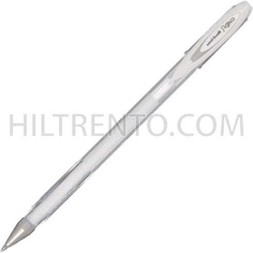 Bolígrafo resistente al agua Uniball Signo Gel UM-120AC blanco - Caja 12 uds