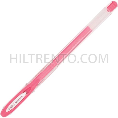Bolígrafo resistente al agua Uniball Signo Gel UM-120AC rosa - Caja 12 uds