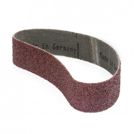 Banda de lija roja tela rígida 435x35 mm grano 24 - x10 uds