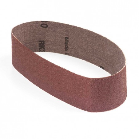 Banda de lija tela roja 471x50 mm grano 80 - Pack 10 uds