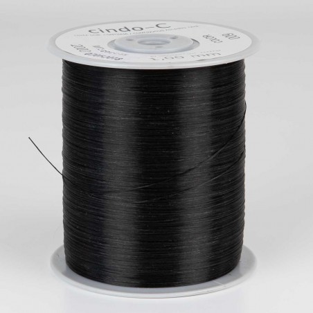Cintilla dobladillar continua negra 1.0 mm - 2000 mts