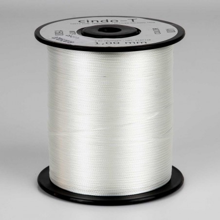 Cintilla dobladillar trenzada blanca 1.0 mm - 1500 mts