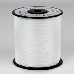 Cintilla dobladillar trenzada blanca 2.0 mm - 1000 mts