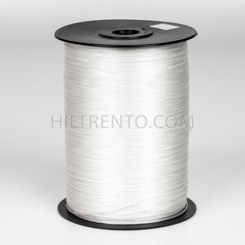 Cintilla dobladillar trenzada blanca 1.0 mm - 1600 mts