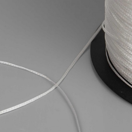 Cintilla dobladillar trenzada blanca 1.0 mm - 1600 mts