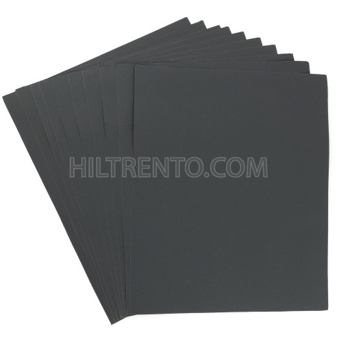 Papel de lija al agua 230x280 mm grano 500 - Pack 10 hojas