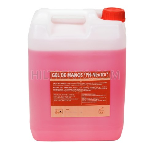 Gel de manos industrial rosa PH neutro - Bidón 10 Litros