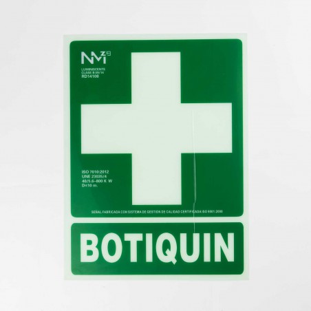 Cartel "botiquín" 21x29 cm A4