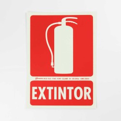 Cartel "Extintor" 21x29 cm A4