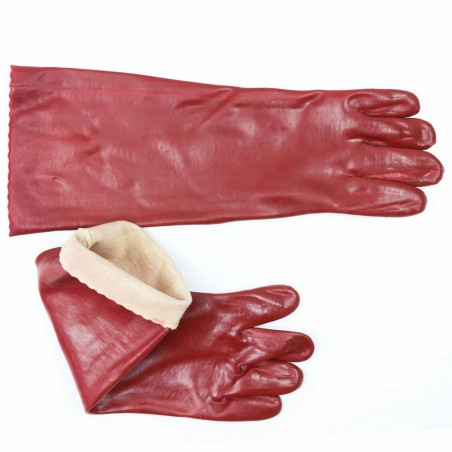 Guantes 45 cm largos sintéticos pvc