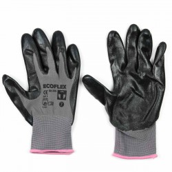 Guantes anti corte elásticos poliéster nitrilo Ecoflex GR  SH-349 R