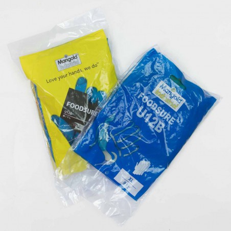 Guantes látex flockado en algodón Marigold Foodsure U12B