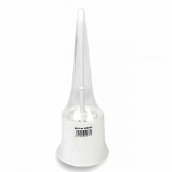 Escobilla de baño blanca