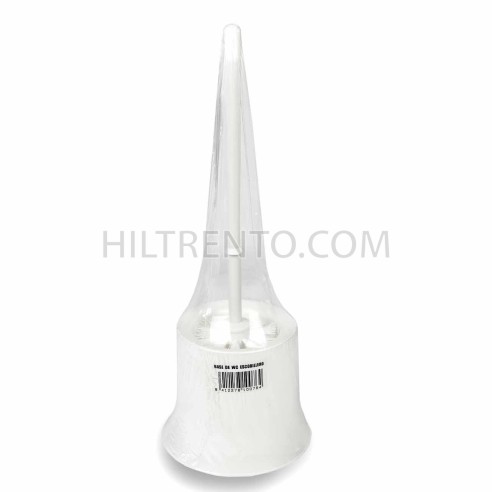 Escobilla de baño blanca