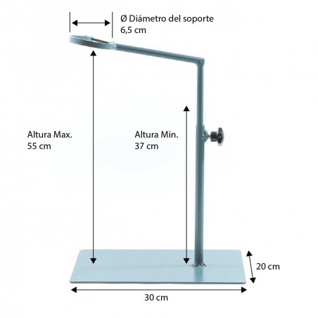 Pie regulable para decapador