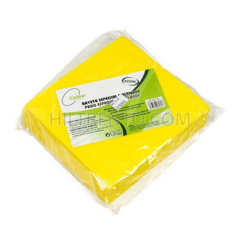 Bayeta limpieza fibra amarilla especial multiusos - Pack 10 uds