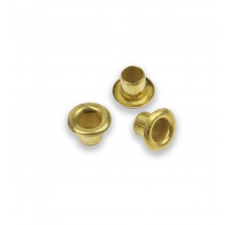 Ojete metálico 4 mm latonado - Caja 5000 uds