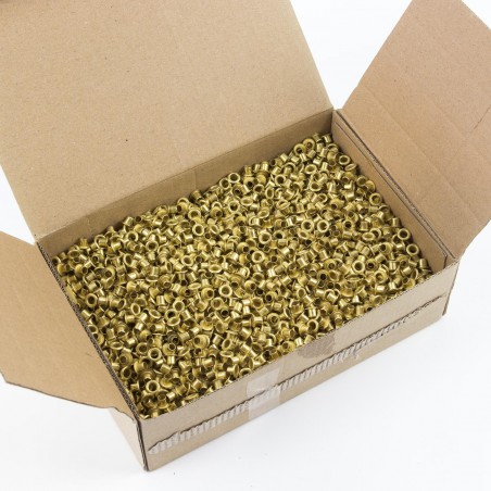 Ojete metálico 4 mm latonado - Caja 5000 uds