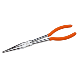 Alicates extra largos boca semiredonda plana