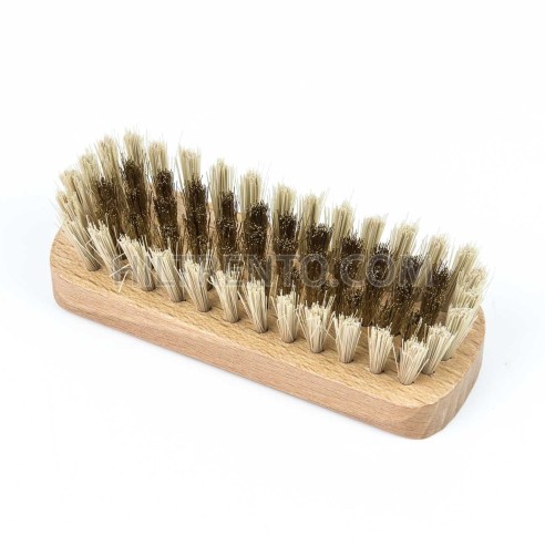 Cepillo manual latón-sintético sin mango para ante