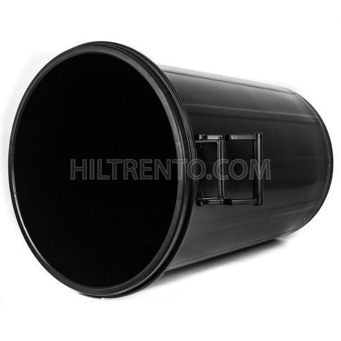 Cubo basura plastico negro grande 100 litros