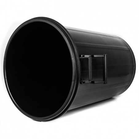 Cubo basura plastico negro grande 100 litros