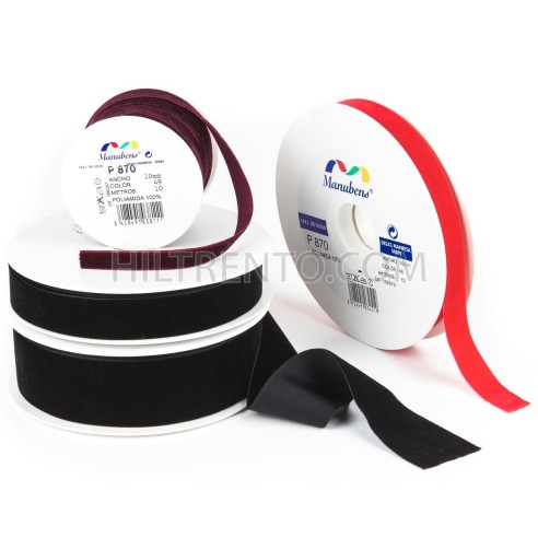 Cinta terciopelo velvet 7 mm Manubens 870 - Carrete 10 metros