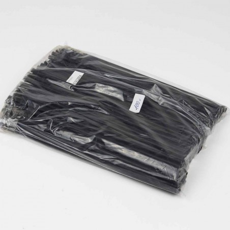 Palillo calzado plástico negro 22 cm - Pack 100 uds