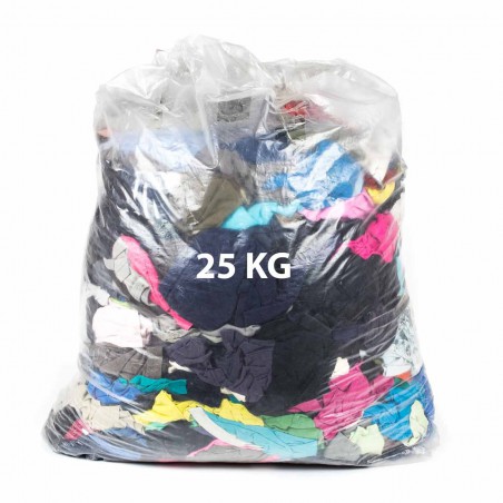 Trapos industriales colores algodón ref.205 - Saco 25 kg