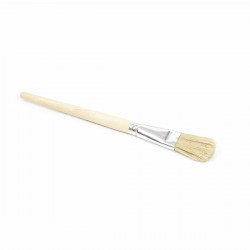 Brocha plana mango madera corto Nº 6 - Caja 12 uds