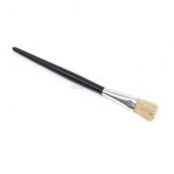 Brocha plana mango corto plastico negro Nº 4 - Pack 12 uds