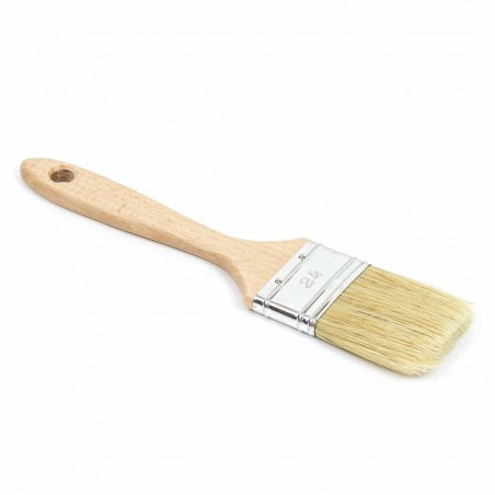 Paletina mango madera doble cerda blanca Nº 24 - Pack 12 uds