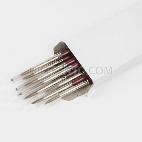 Pincel redondo oreja buey mango corto (Nº 000 a 20)