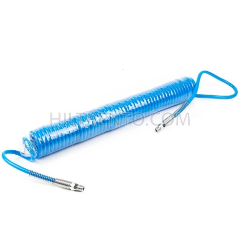 Manguera espiral sagola aire comprimido 1/4"M 10 metros