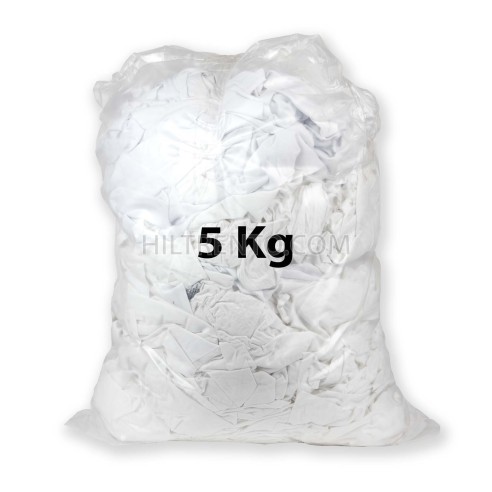 Trapos industriales punto blanco algodón ref.205 - Pack 5 kg