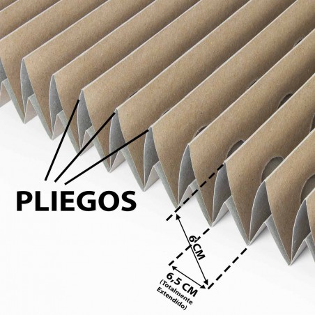 Filtro acordeón cartón cabina pintura difuminar 75 mm 40 pliegues