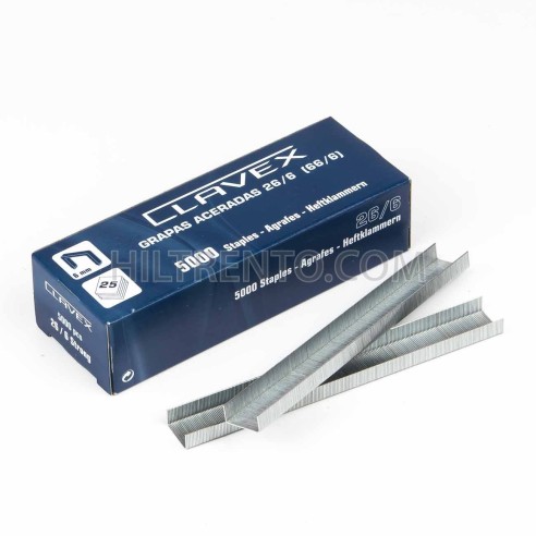 Grapas clavex 26/6 - Caja 5000 unidades