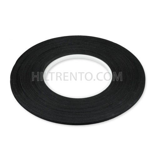 Cinta adhesiva rayón negra 4mm x 50 metros