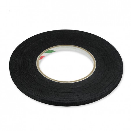 Cinta adhesiva rayón negra 8mm x 50 metros