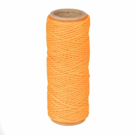 Hilo encerado nylon 1,0 mm - Col. naranja fluor x03 - Bobina 50 mts