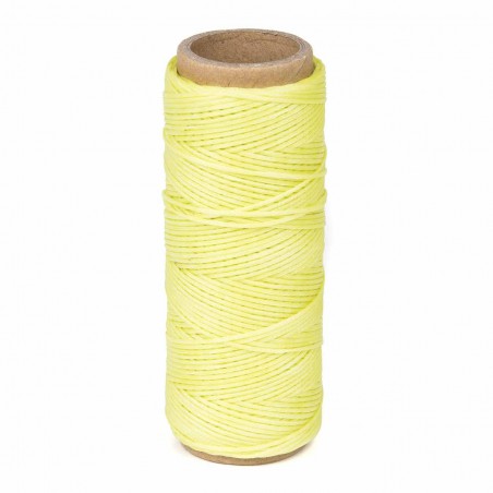 Hilo encerado nylon 1,0 mm - Col. amarillo fluor x01 - Bobina 50 mts