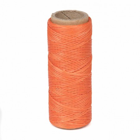 Hilo encerado nylon 1,0 mm - Col. naranja 027 - Bobina 50 mts