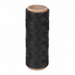 Hilo encerado nylon 1,0 mm - Col. negro 009 - Bobina 50 mts